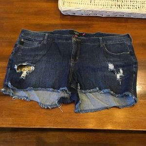 Torrid Dark Blue Jean Shorts